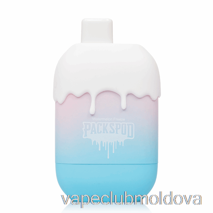 Kit Vape Pod Packwood Packspod 5000 Miami Haze De Unică Folosință (înghețare Pepene Verde)